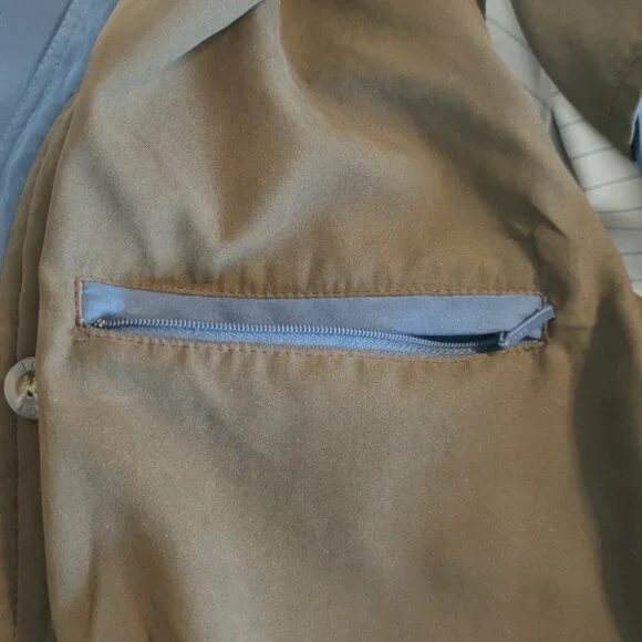 Vintage PETER MILLAR Zip Button Jacket Coat Windbreaker L Blue